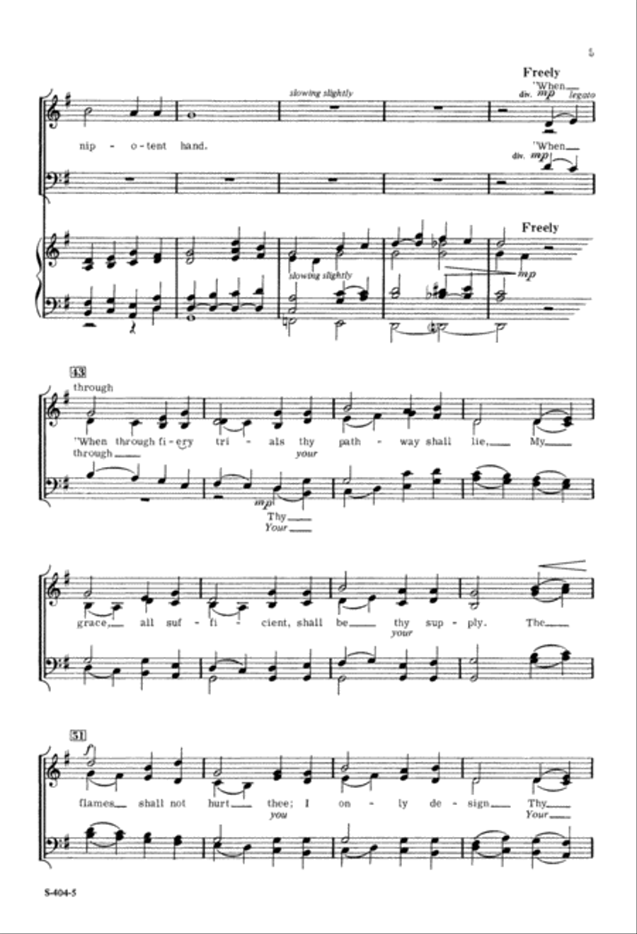 How Firm a Foundation (Digital Download) 4-Part scores gallery preview page 5