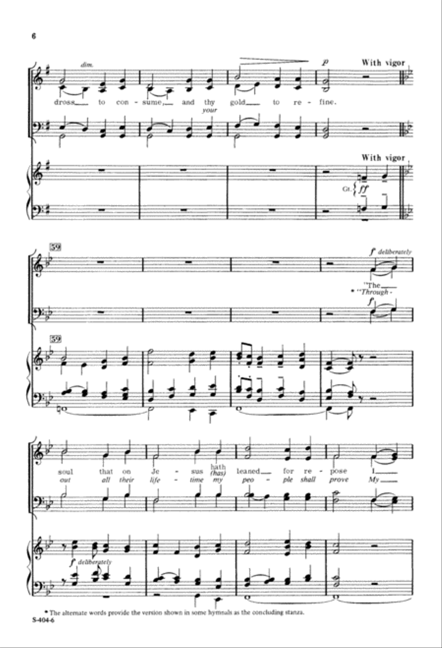 How Firm a Foundation (Digital Download) 4-Part scores gallery preview page 6