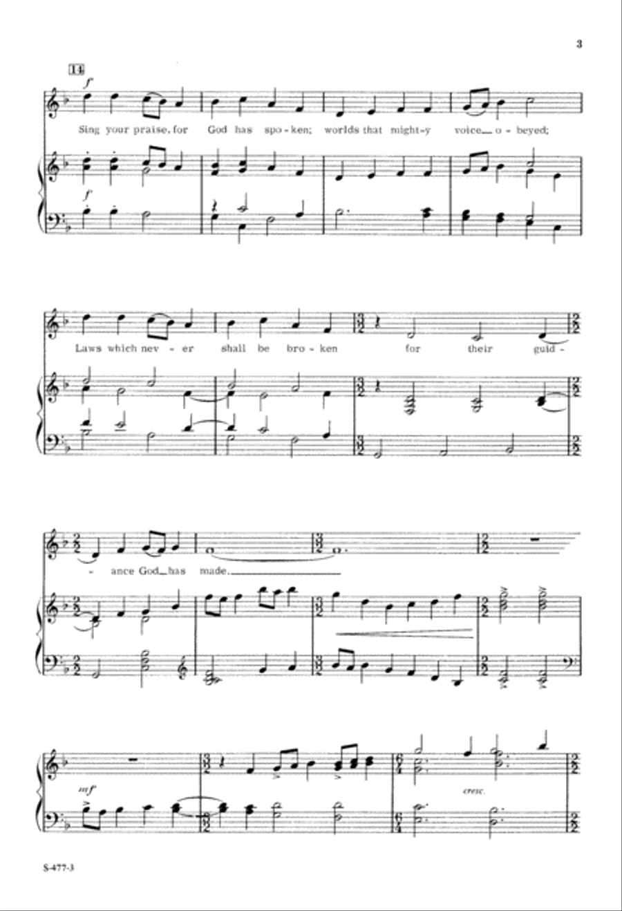 Song of Praise (Digital Download) 2-Part scores gallery preview page 3