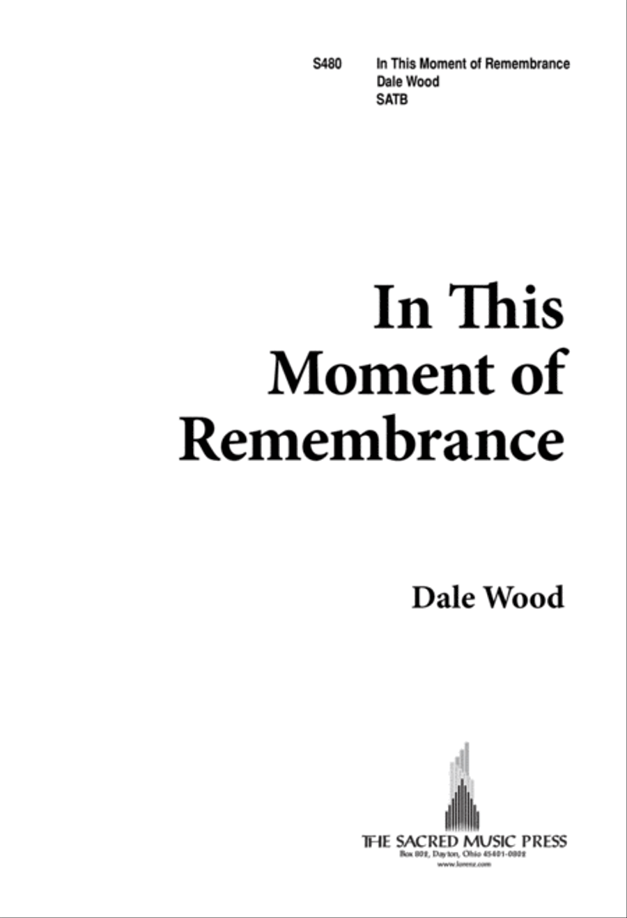 In This Moment of Remembrance (Digital Download) 4-Part scores gallery preview page 1