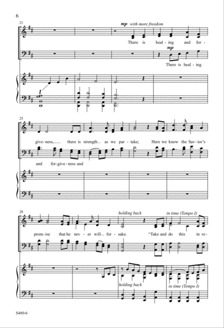 In This Moment of Remembrance (Digital Download) 4-Part scores gallery preview page 6