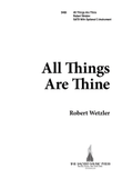 All Things Are Thine (Digital Download)