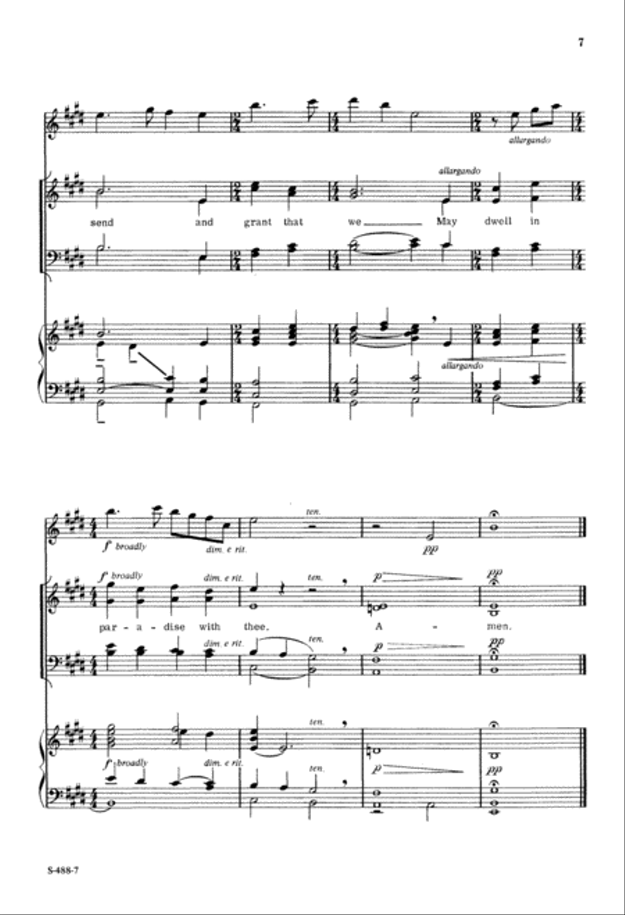 All Things Are Thine (Digital Download) 4-Part scores gallery preview page 7