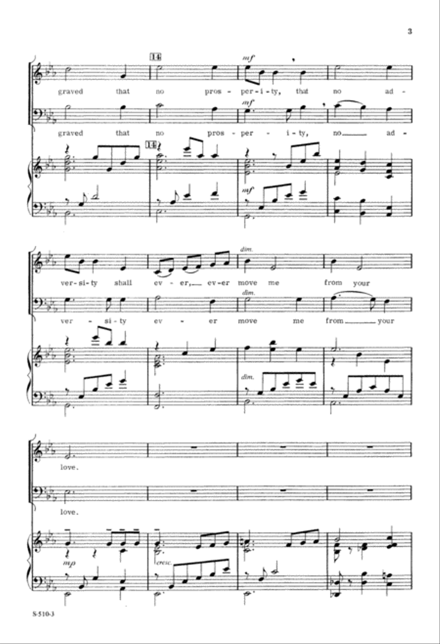 Write Your Blessed Name, O Lord (Digital Download) 4-Part scores gallery preview page 3
