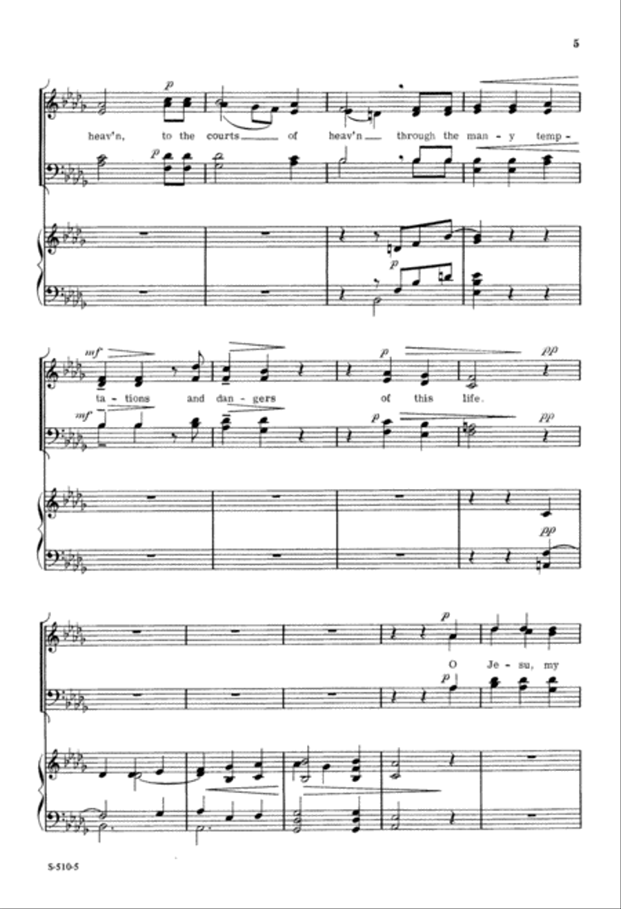 Write Your Blessed Name, O Lord (Digital Download) 4-Part scores gallery preview page 5
