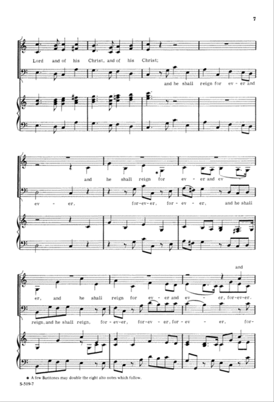 Hallelujah Chorus from Messiah (Digital Download) 3-Part scores gallery preview page 7