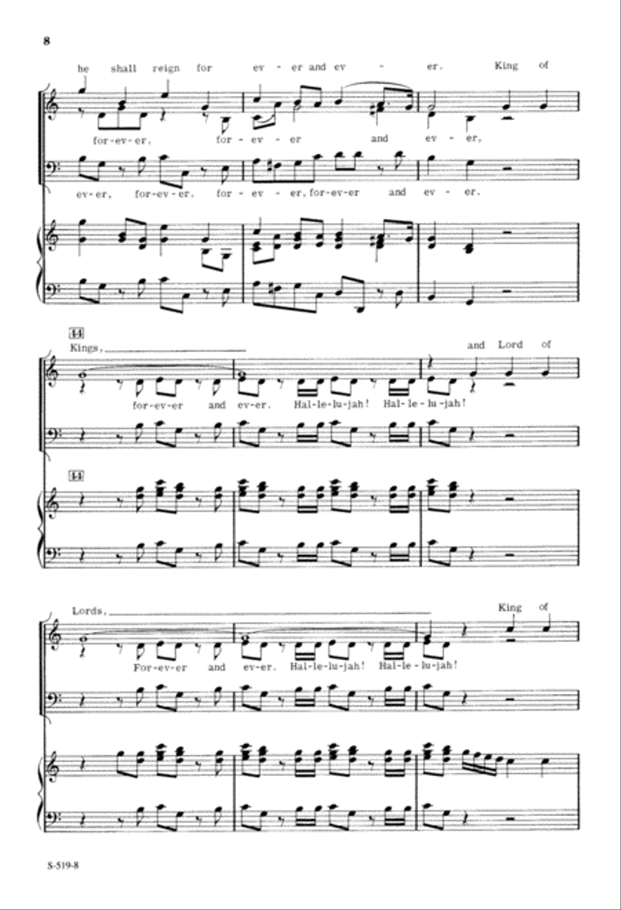 Hallelujah Chorus from Messiah (Digital Download) 3-Part scores gallery preview page 8