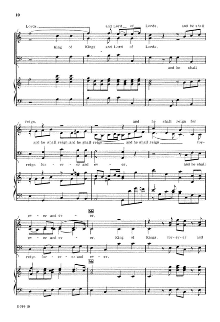 Hallelujah Chorus from Messiah (Digital Download) 3-Part scores gallery preview page 10