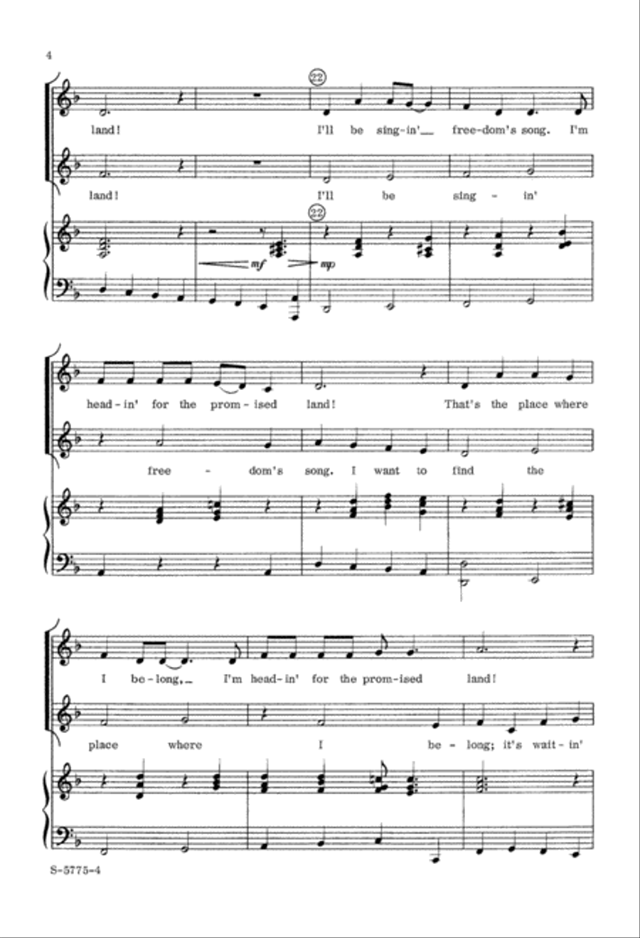 Promised Land (Digital Download) 2-Part scores gallery preview page 4