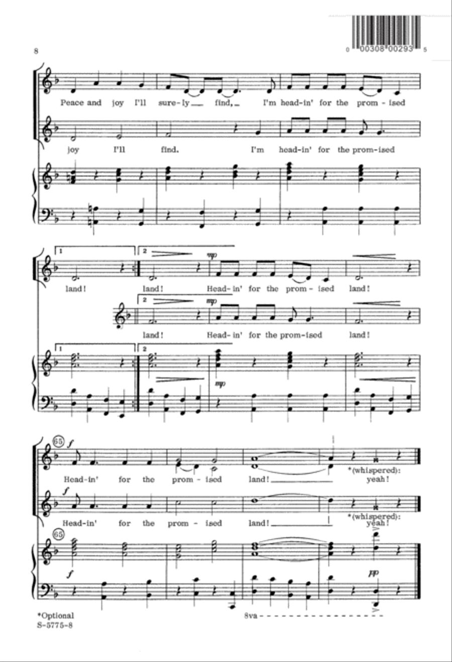Promised Land (Digital Download) 2-Part scores gallery preview page 8