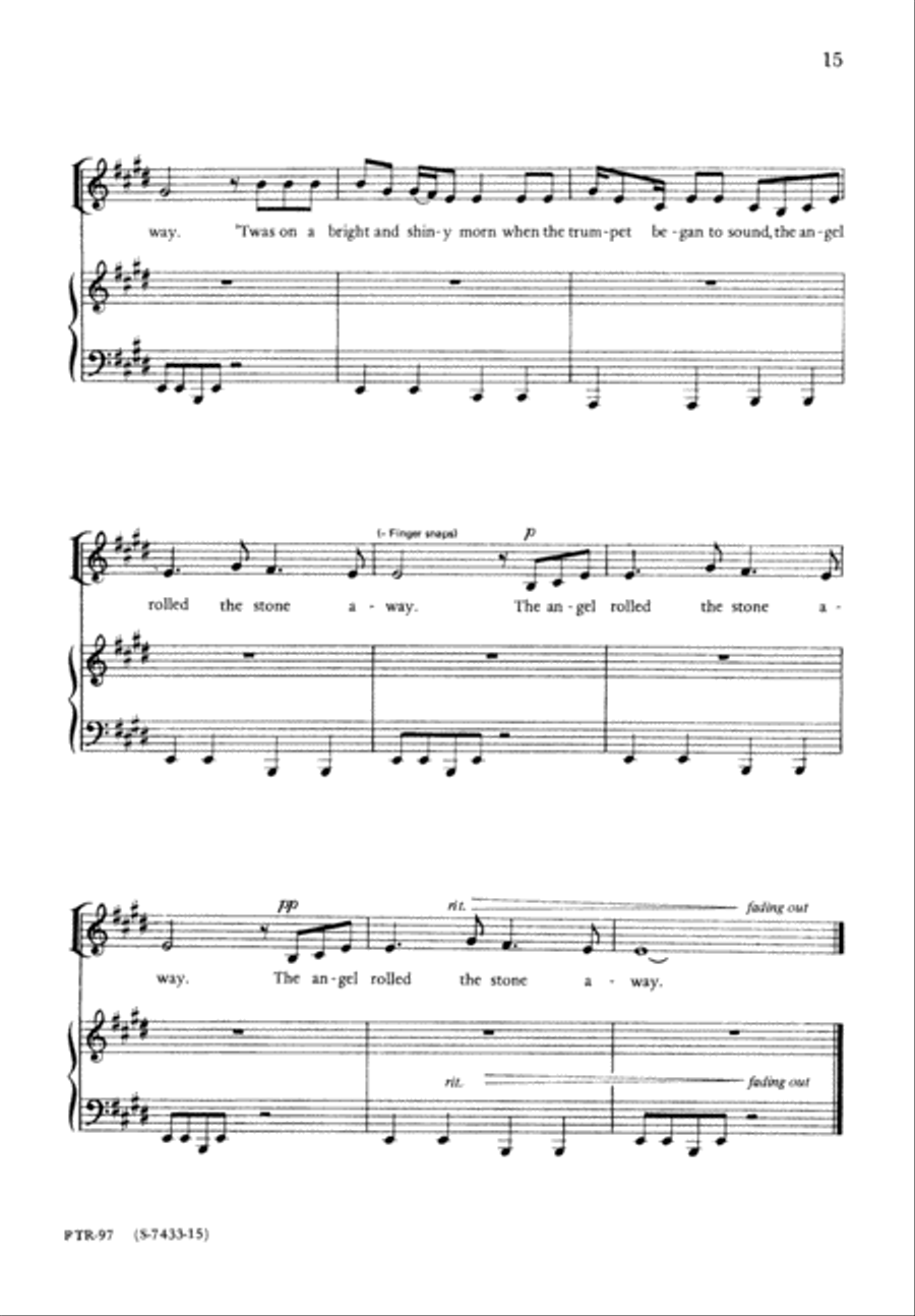 Easter Song (Digital Download) 3-Part scores gallery preview page 15