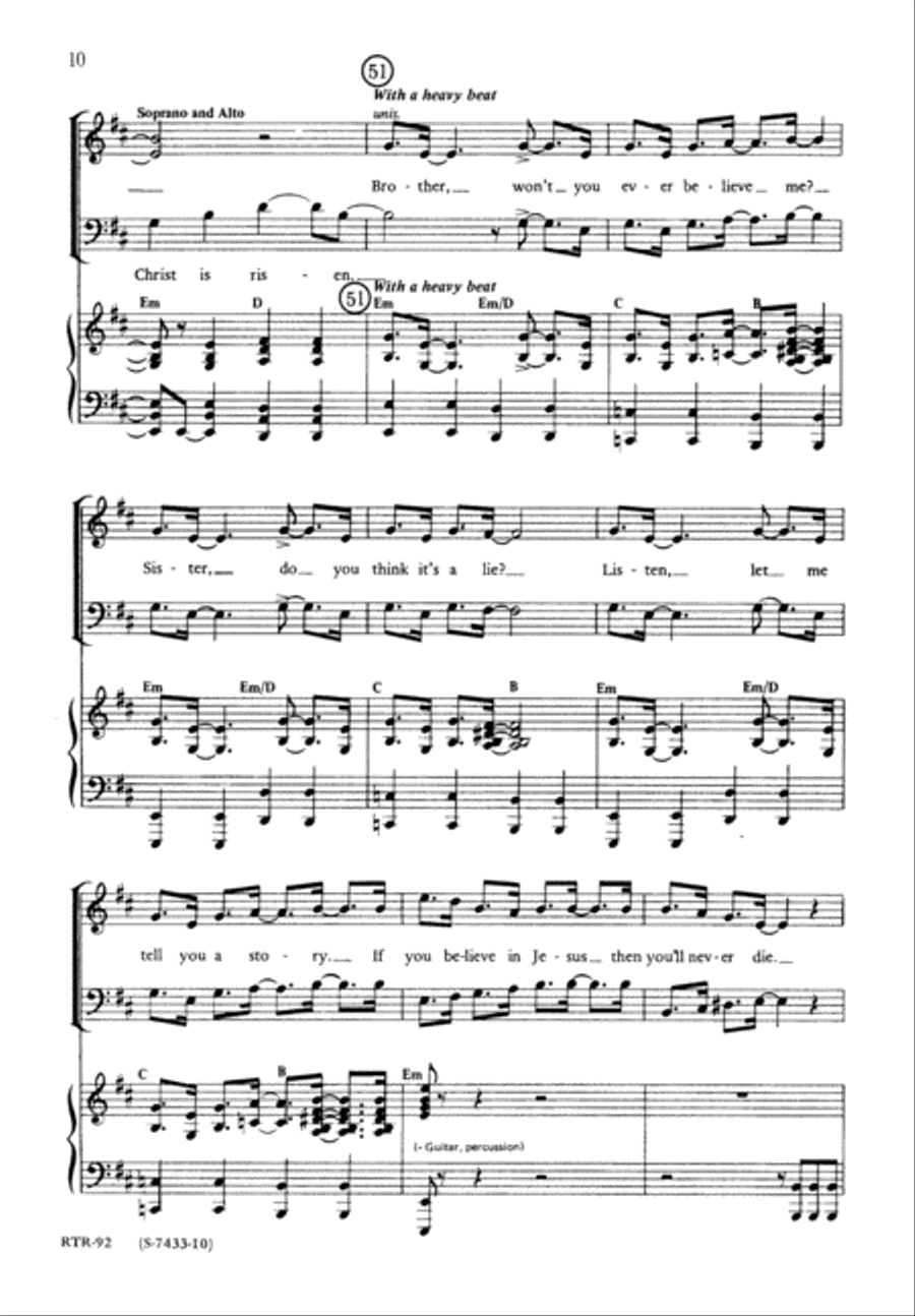 Easter Song (Digital Download) 3-Part scores gallery preview page 10