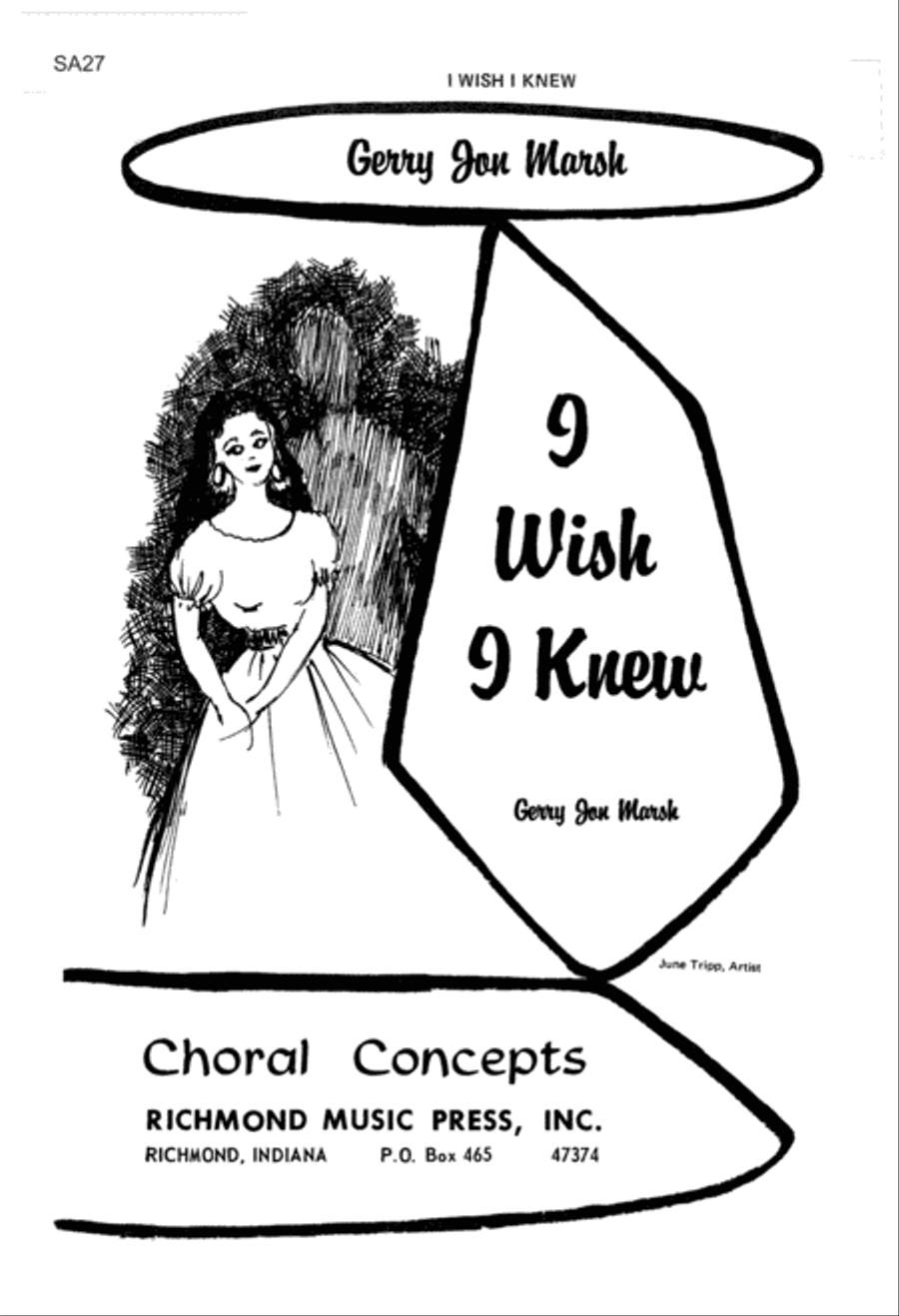 I Wish I Knew SA (Digital Download) SA scores gallery preview page 1