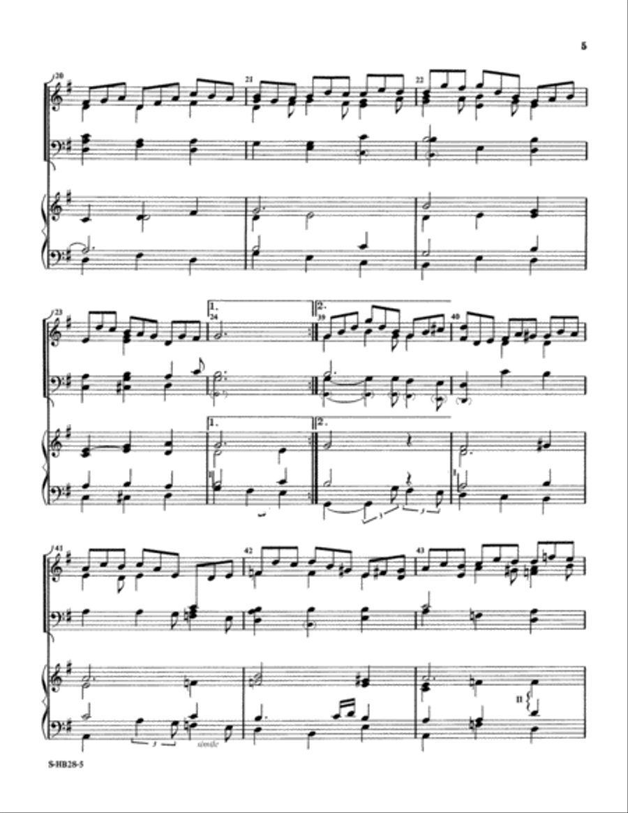 Jesu, Joy of Man's Desiring Choir scores gallery preview page 5