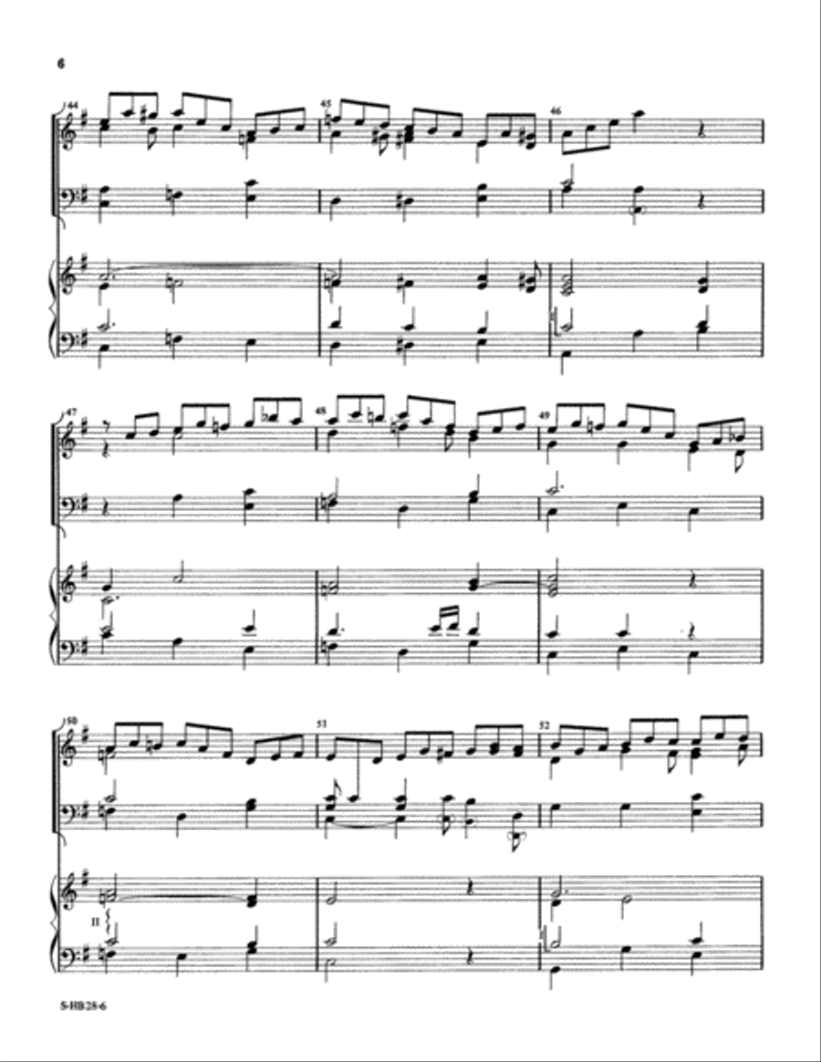 Jesu, Joy of Man's Desiring Choir scores gallery preview page 6