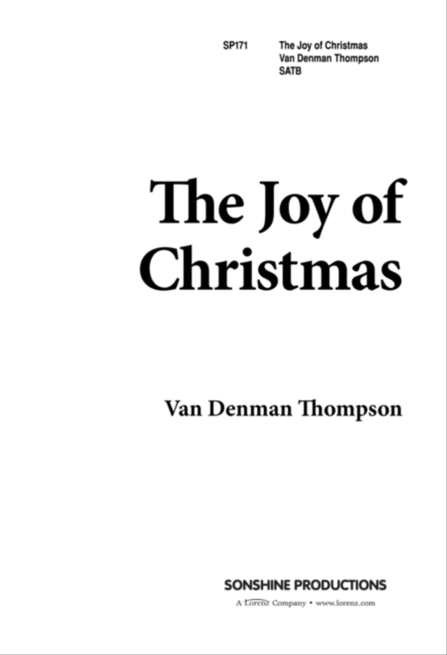 The Joy of Christmas (Digital Download) 4-Part scores gallery preview page 1