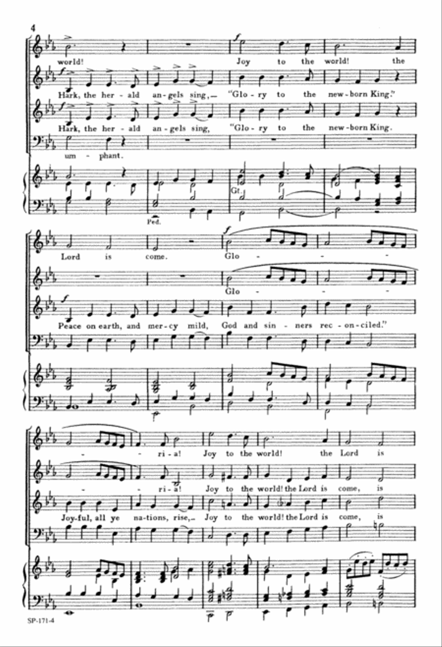 The Joy of Christmas (Digital Download) 4-Part scores gallery preview page 4