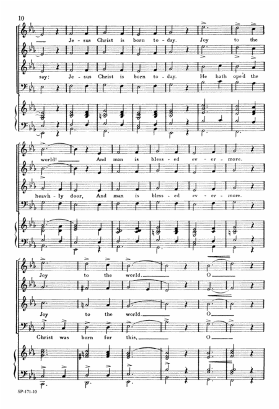 The Joy of Christmas (Digital Download) 4-Part scores gallery preview page 10