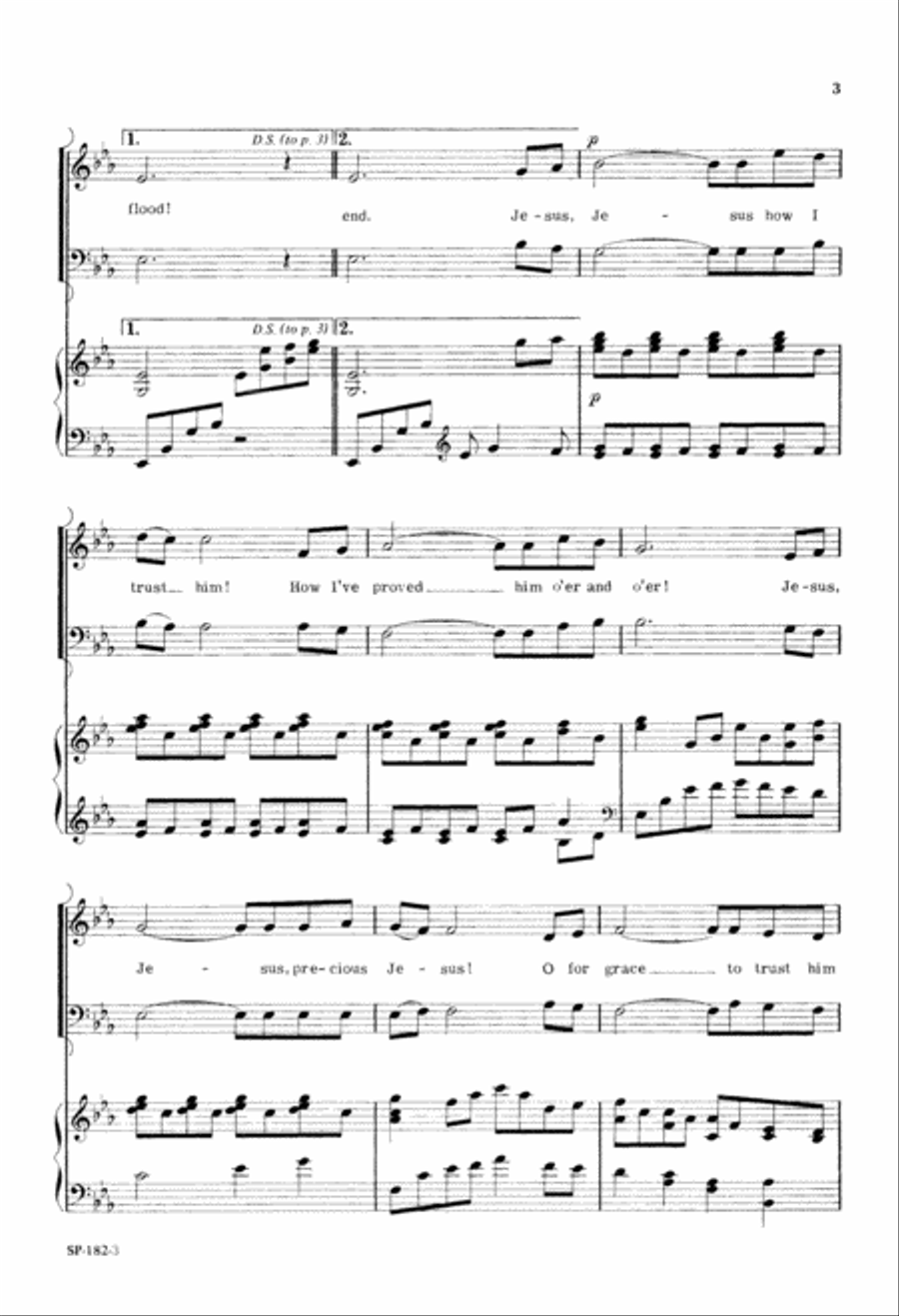 'Tis so Sweet to Trust in Jesus (Digital Download) 2-Part scores gallery preview page 3
