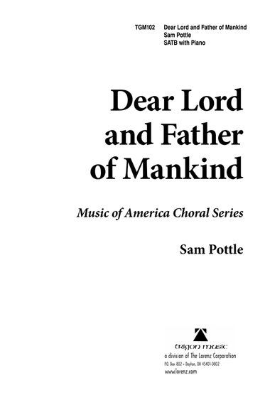Dear Lord and Father of Mankind (Digital Download)