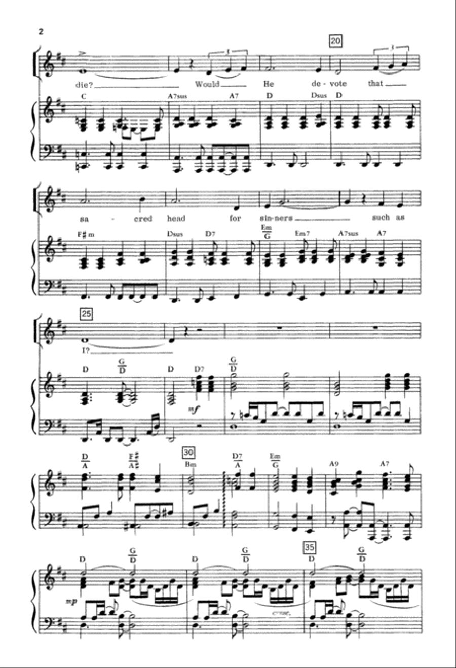 At the Cross (Digital Download) 4-Part scores gallery preview page 2