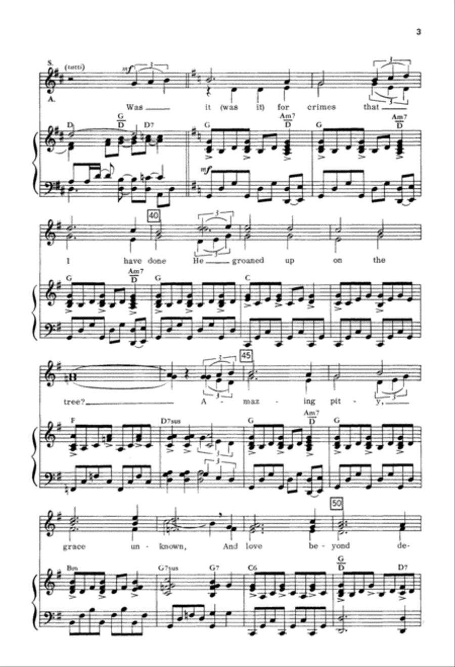 At the Cross (Digital Download) 4-Part scores gallery preview page 3