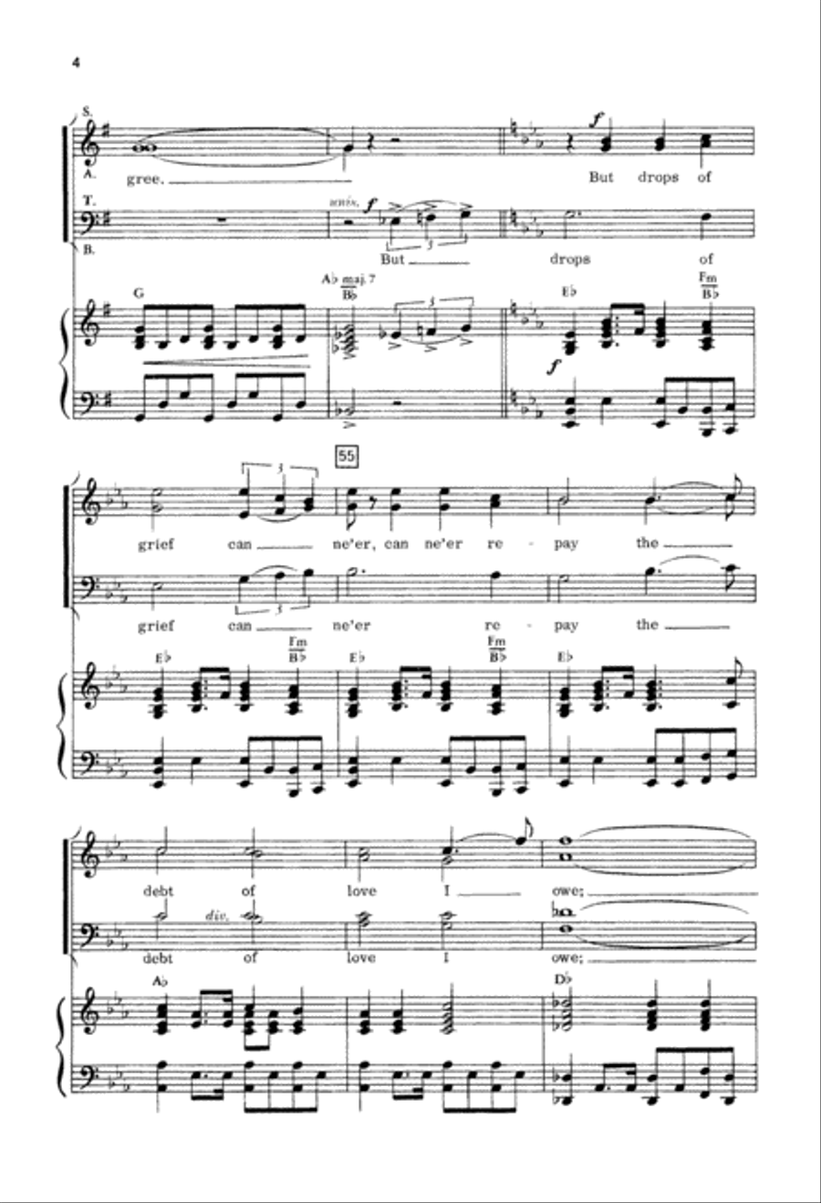 At the Cross (Digital Download) 4-Part scores gallery preview page 4