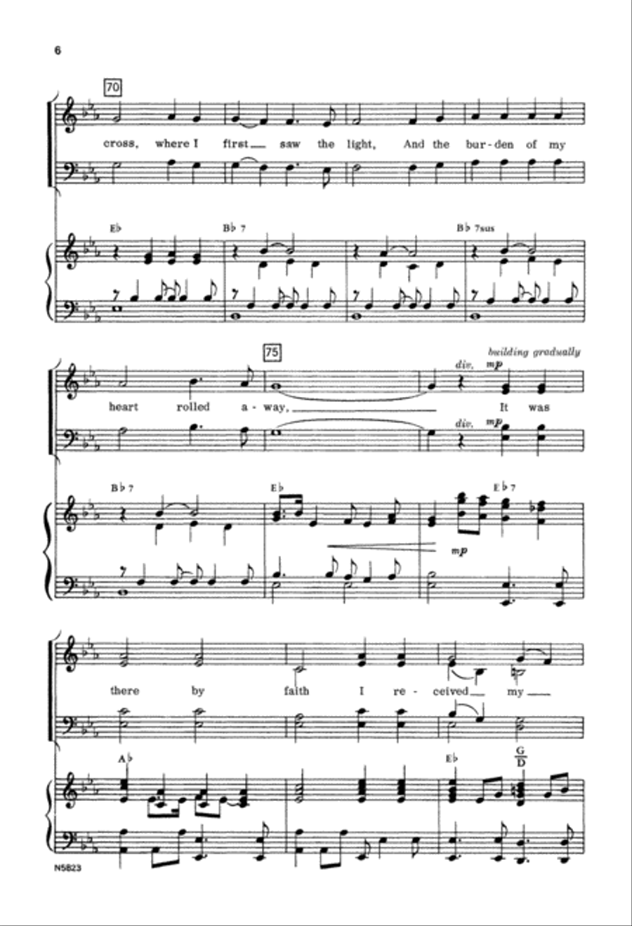 At the Cross (Digital Download) 4-Part scores gallery preview page 6