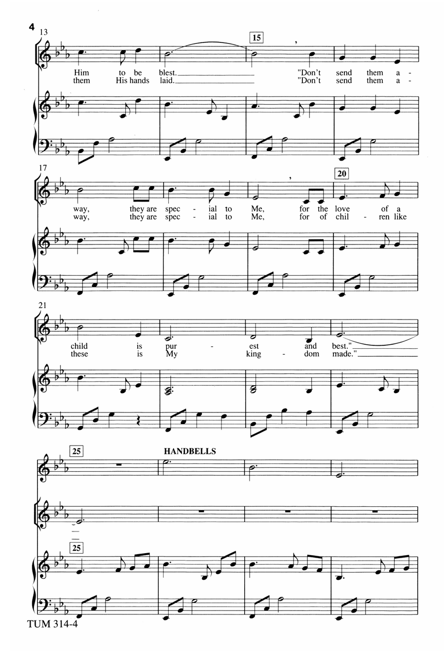 Jesus and the Children (Digital Download) Unison Choir - Digital Sheet Music page 4