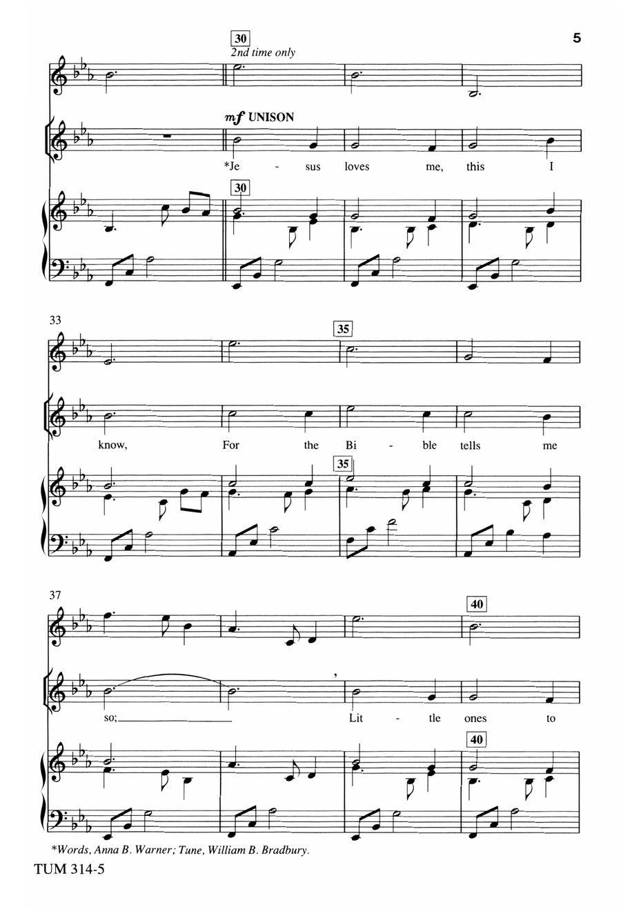 Jesus and the Children (Digital Download) Unison Choir - Digital Sheet Music page 5