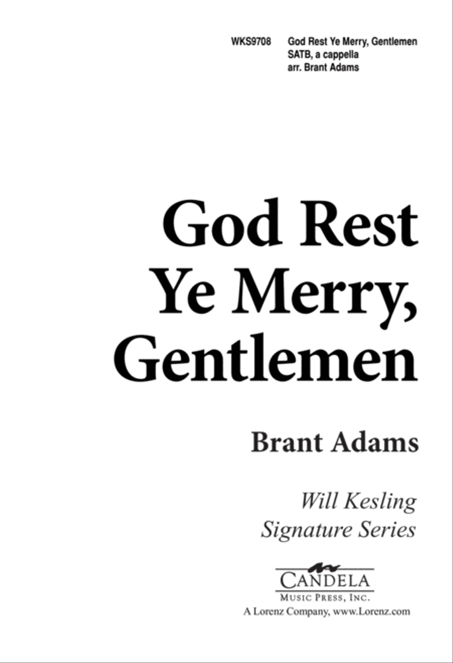 God Rest Ye Merry, Gentlemen (Digital Download) 4-Part scores gallery preview page 1
