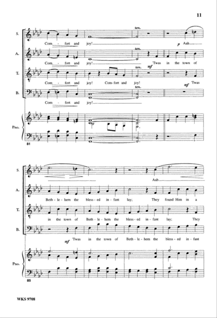 God Rest Ye Merry, Gentlemen (Digital Download) 4-Part scores gallery preview page 11