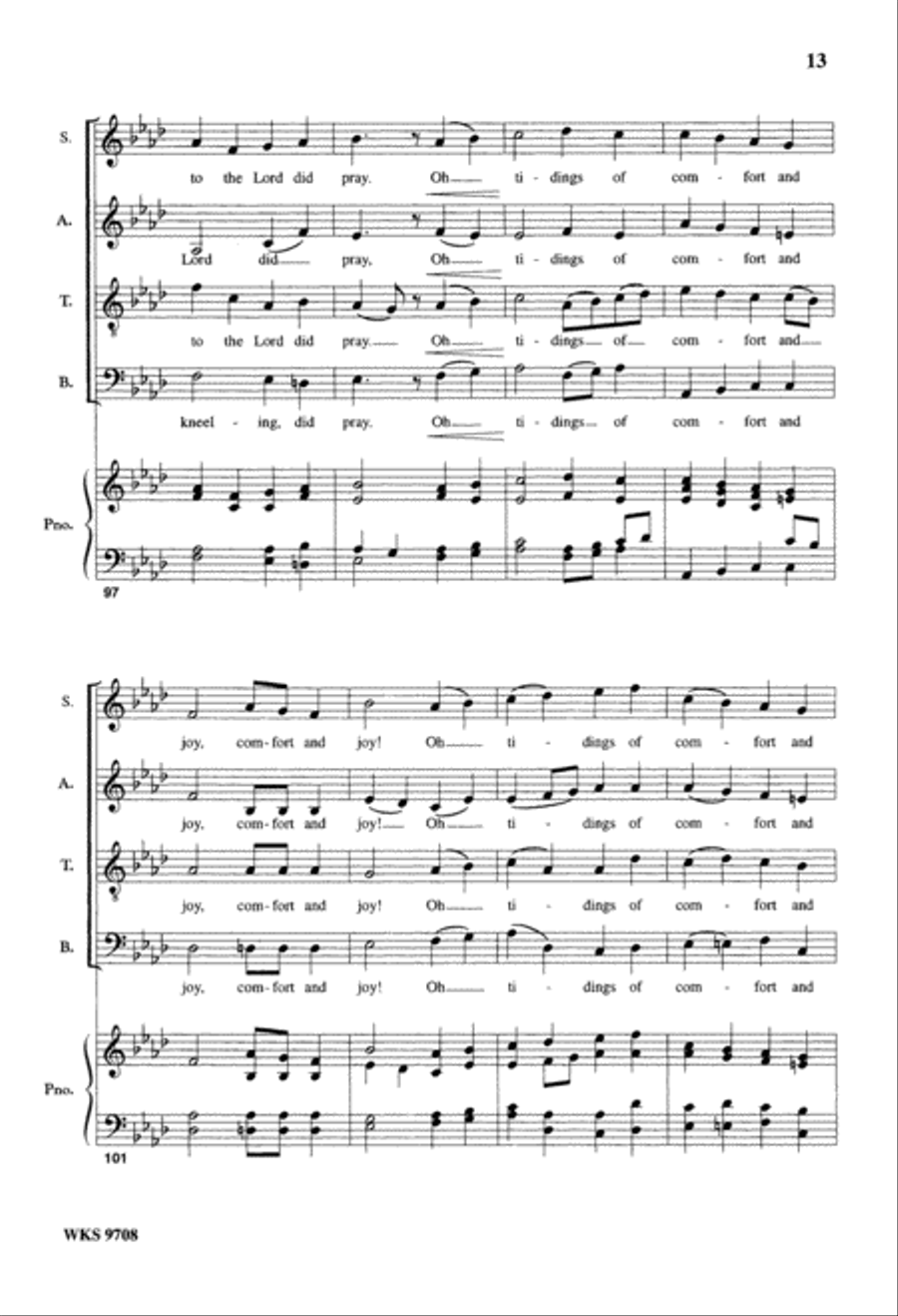 God Rest Ye Merry, Gentlemen (Digital Download) 4-Part scores gallery preview page 13