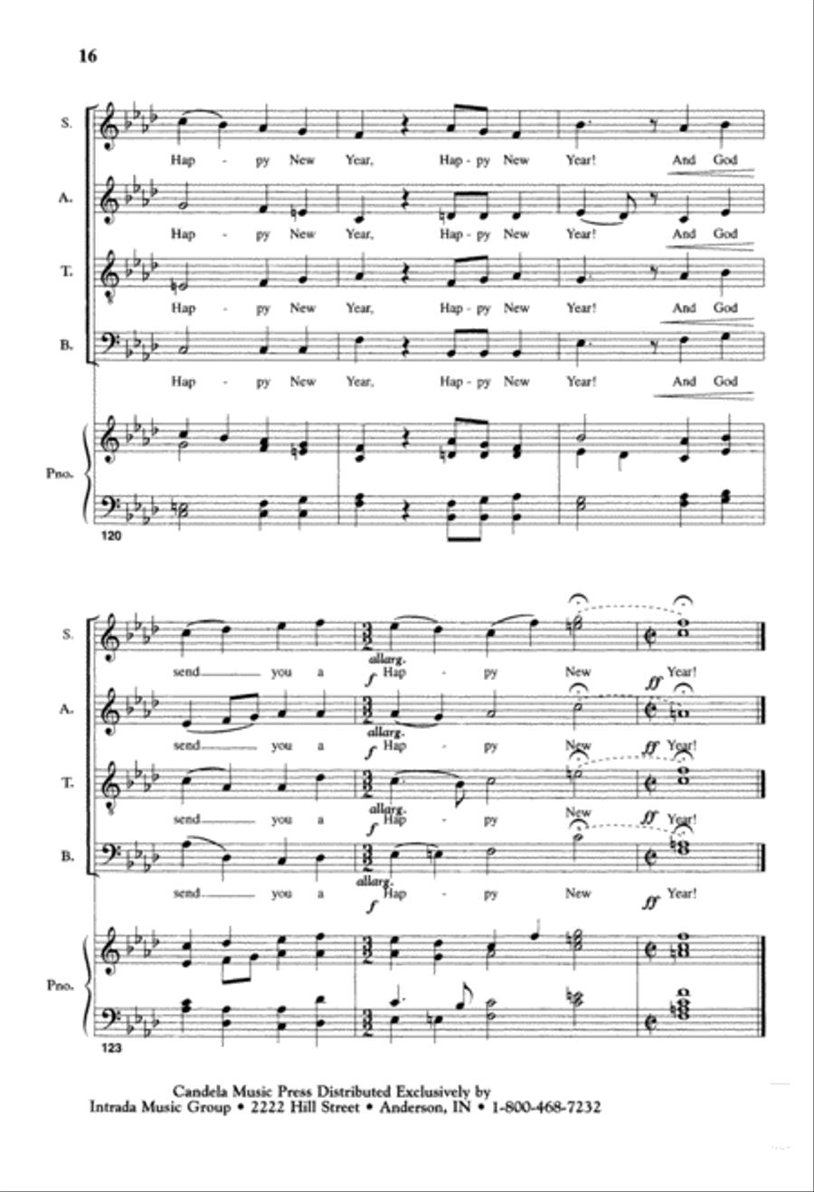 God Rest Ye Merry, Gentlemen (Digital Download) 4-Part scores gallery preview page 16