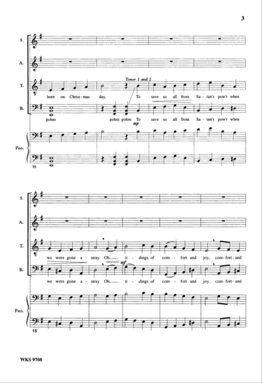 God Rest Ye Merry, Gentlemen (Digital Download) 4-Part scores gallery preview page 3