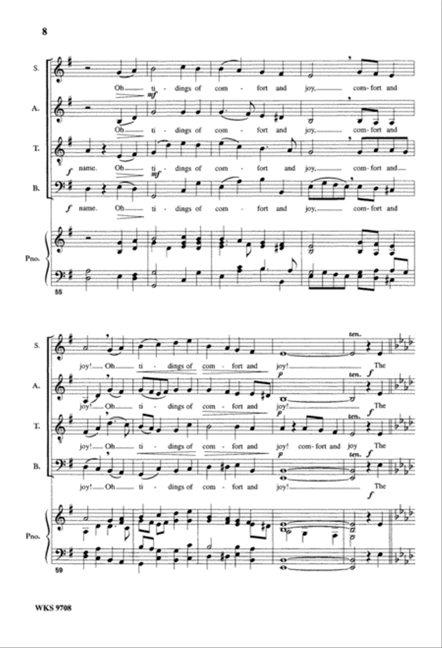 God Rest Ye Merry, Gentlemen (Digital Download) 4-Part scores gallery preview page 8