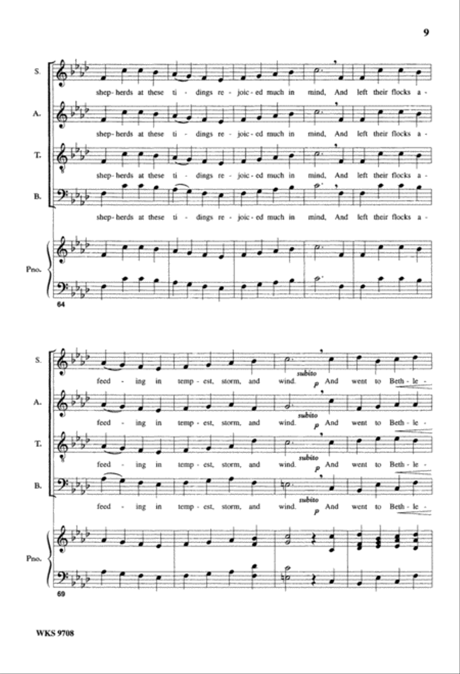 God Rest Ye Merry, Gentlemen (Digital Download) 4-Part scores gallery preview page 9