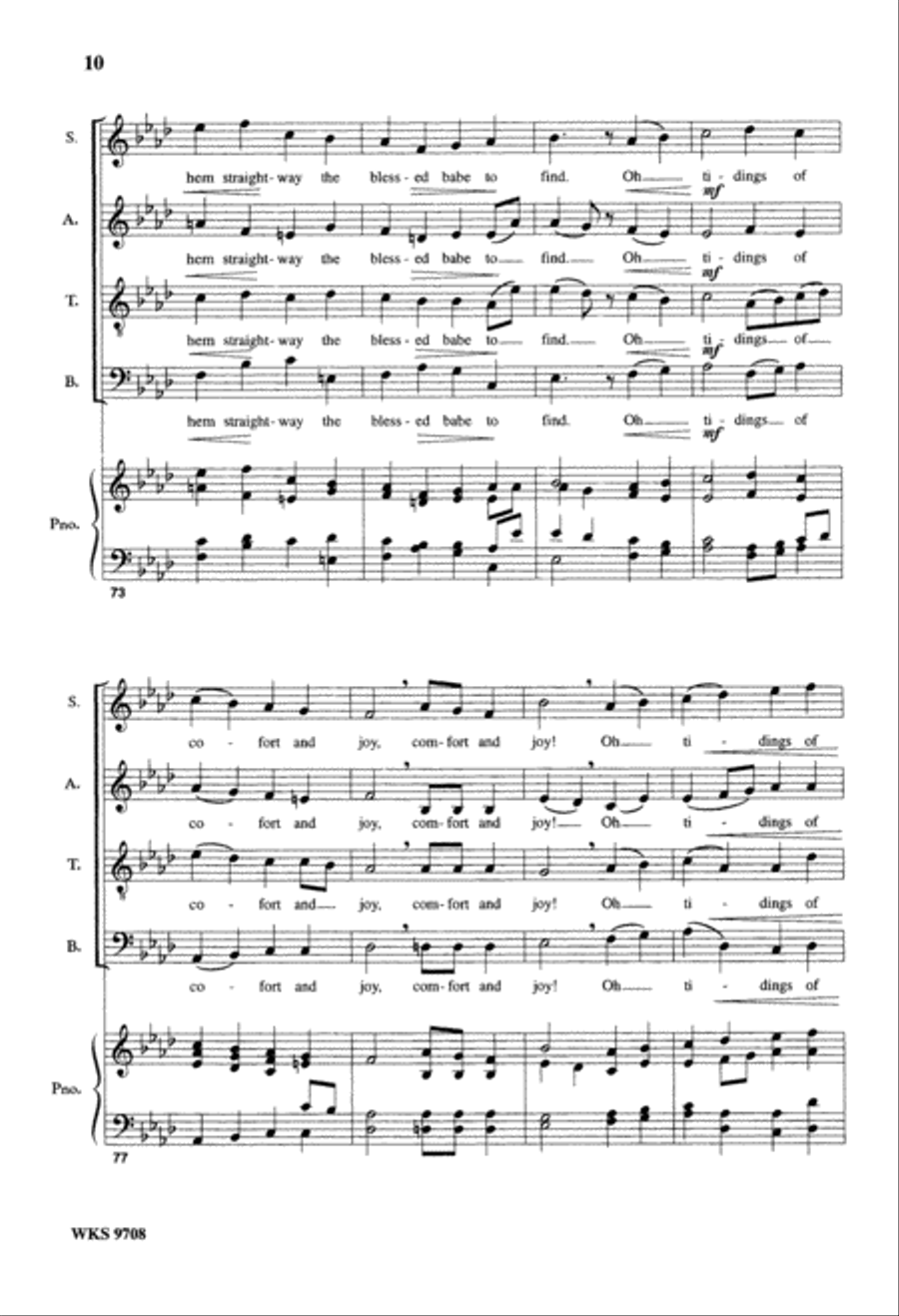 God Rest Ye Merry, Gentlemen (Digital Download) 4-Part scores gallery preview page 10