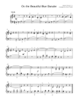 The Blue Danube - for Easy Piano