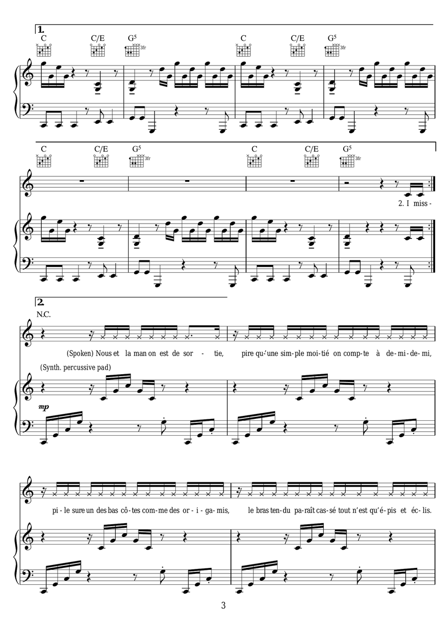 Tilted Tilted Piano, Vocal scores gallery preview page 3