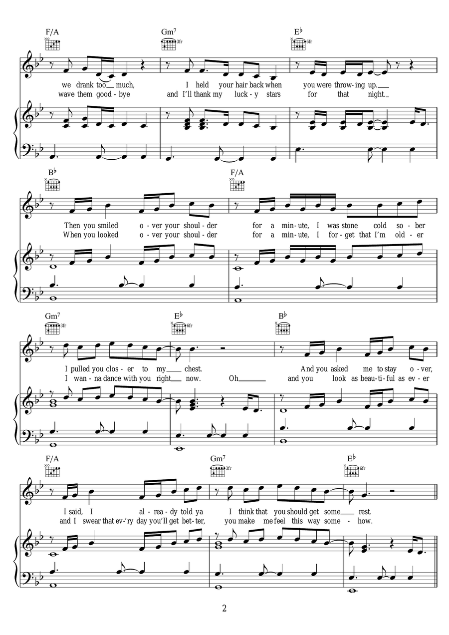 Say You Won't Let Go Say You Won't Let Go Piano, Vocal scores gallery preview page 2