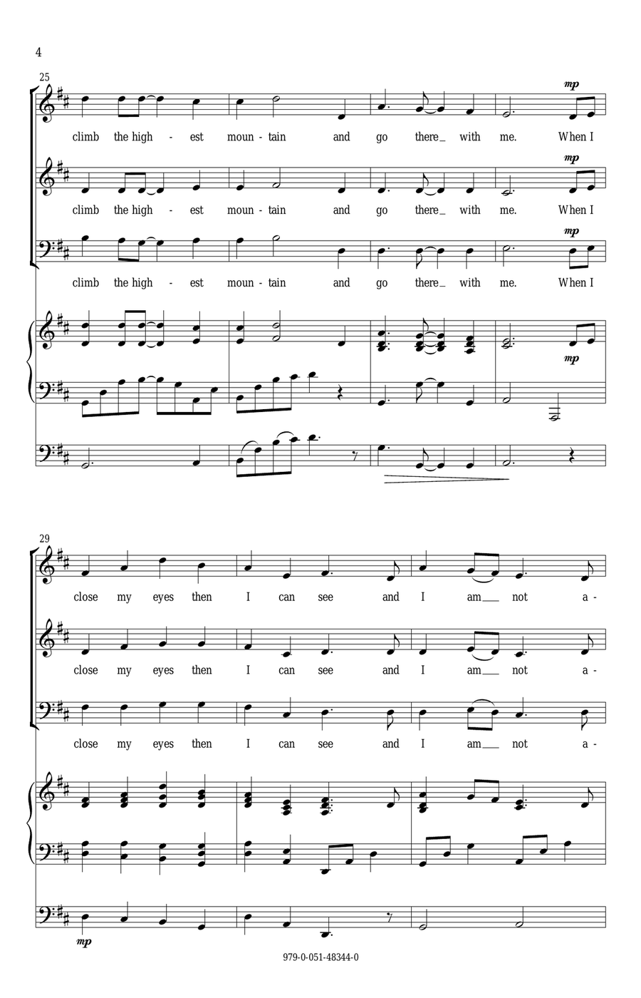 When I Close My Eyes When I Close My Eyes 3-Part scores gallery preview page 4
