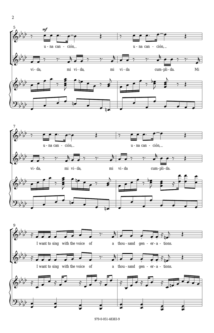 Cantamos Cantamos 2-Part scores gallery preview page 2