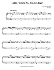 Little Prelude No. 3 in C Minor mini preview