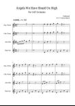 Angels We Have heard On High - For Orff Ensemble