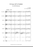 O Come All Ye Faithful - For Orff Ensemble