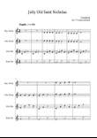 Jolly Old Saint Nicholas And Good King Wenceslas - For Orff Ensemble