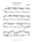 Rachmaninoff Prelude in B Minor, arr. for the left hand alone
