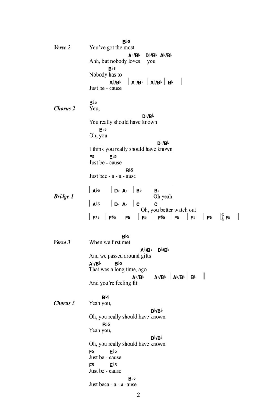 Just Because Just Because Electric Guitar scores gallery preview page 2