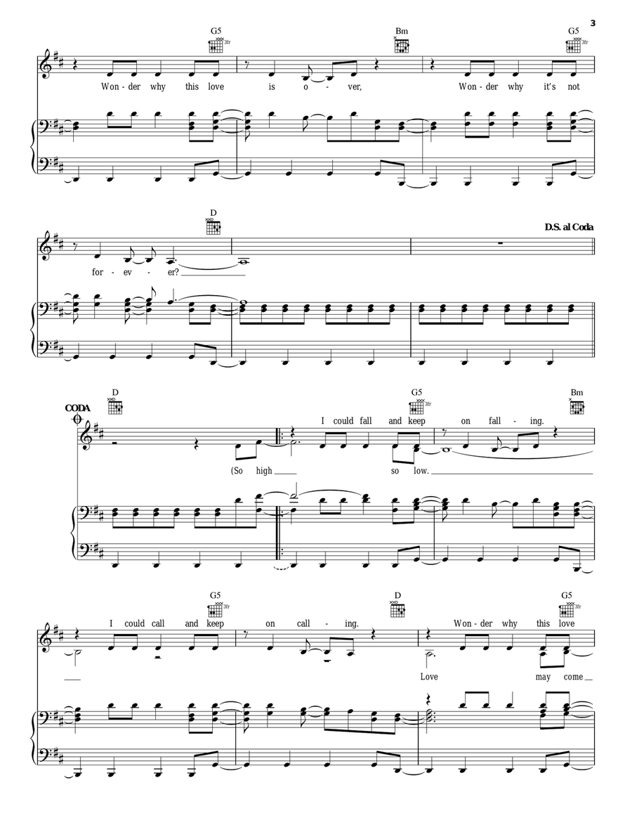 Even In The Shadows Piano, Vocal, Guitar scores gallery preview page 3